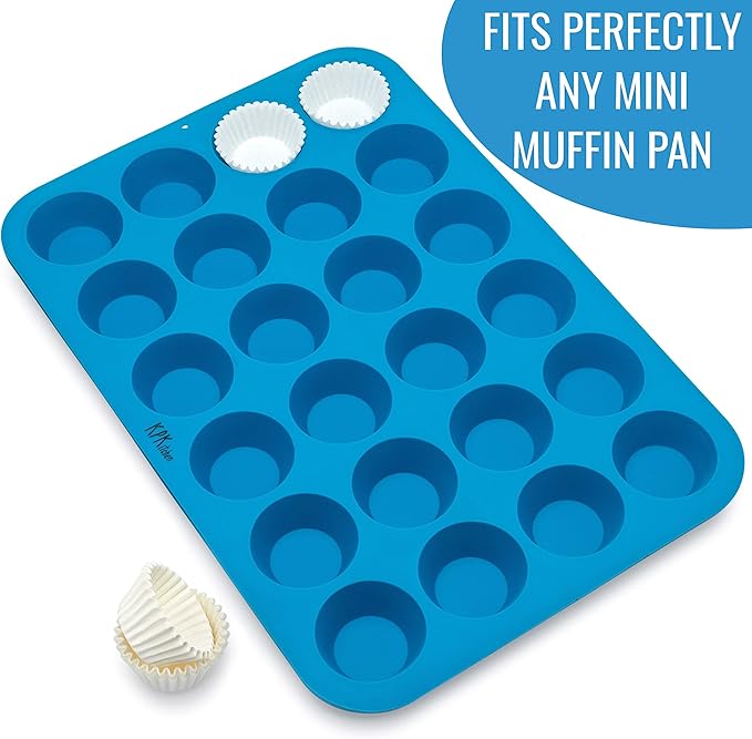 White Mini Cupcake Liners - 300-Pack - Mini Cups Sized Paper Cupcake Wrappers - Fits Perfectly Any Muffin Baking Pan - Cup Cake Liner for Cupcakes, Muffins, Keto Fat Bombs & Cheesecakes