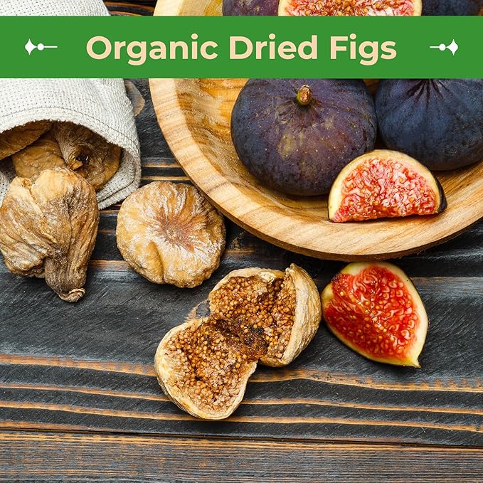Sincerely Nuts Organic Dried Turkish Figs (5 LB)-Vegan, Kosher, and Gluten-Free Food-Nutritious and Delicious On-the-Go Snack-Loaded with Vitamins and Minerals-Enjoy for Breakfast, Lunch, and Dinner