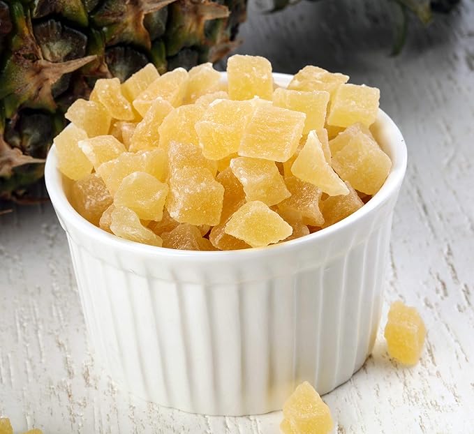 Anna and Sarah Dried Diced Pineapples Large in Resealable Bag Kosher, Gluten Free and NON-GMO, 2lbs