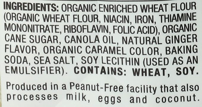 Mi-Del Cookies Ginger Flavored Snaps - Non GMO Certified, 0g Trans Fat Swedish Ginger Snaps Cookies Old Fashioned (Pack of 1)