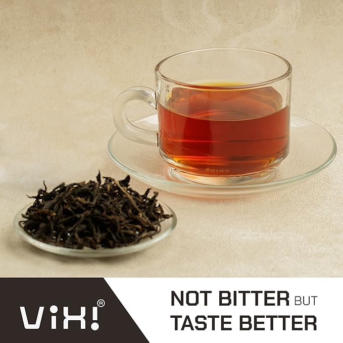 VIXI Black Tea Loose Leaf, (16.00 Oz), Vietnam's Mountain Tea, Bold Flavored, Taste Like Assam, Dried Whole Full Large Leaves, Sugar Free, 100% Natural from Ancient Tea Tree