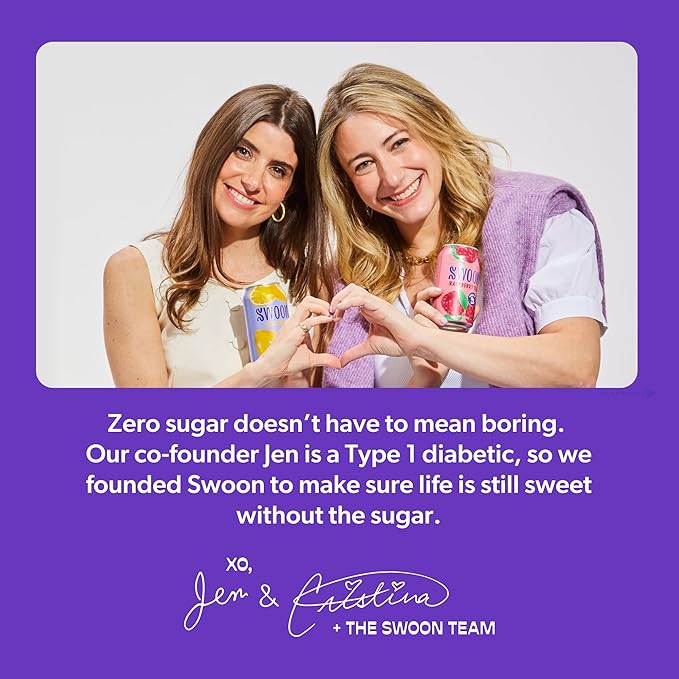 Swoon Sugar Free Iced Tea Classics Variety Pack - Zero Sugar Drinks in Lemon, Raspberry, Peach, Half & Half Flavours - Low Carb, Paleo-Friendly, Gluten-Free Keto Iced Tea - 12 fl.oz (Pack of 12)