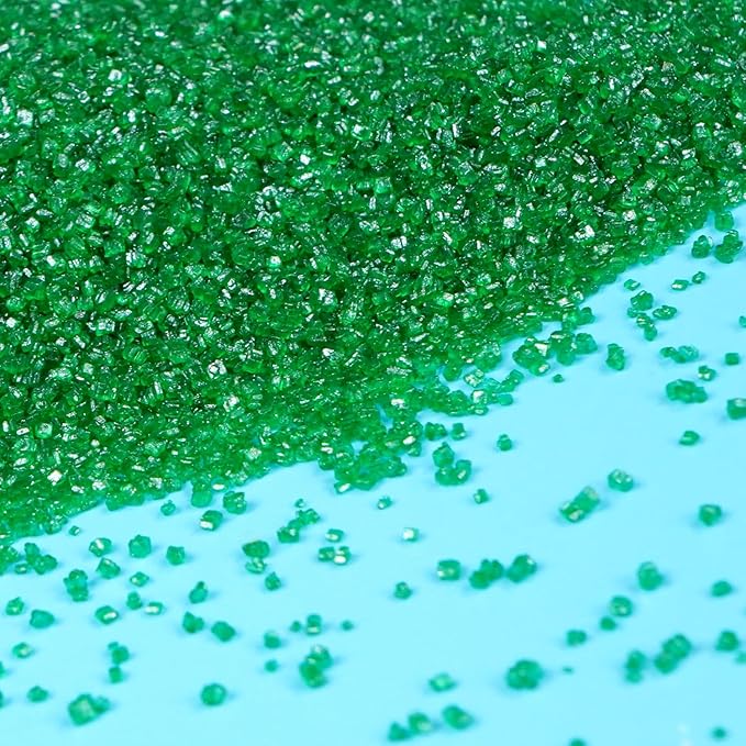 Easter Green, Sanding Sugar Sprinkles, Food Grade, 150g, Green Sprinkles for Cake Decorating, Donut, Cupcake, Ice Cream, Wedding Party Supplies