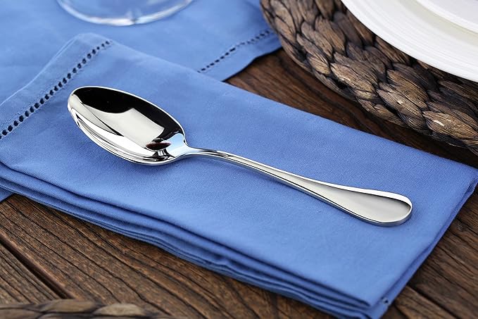 Artaste Rain 18/10 Stainless Steel (Silver (Set of 12), Teaspoon (6.25-Inch))