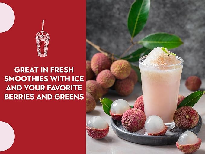 Ancient Roots Freeze-Dried Lychee Fruit Powder ??100% Organic, All-Natural Food Coloring, Rich in Antioxidants, No Added Sugar or Preservatives, 25 Servings (3.5 oz)