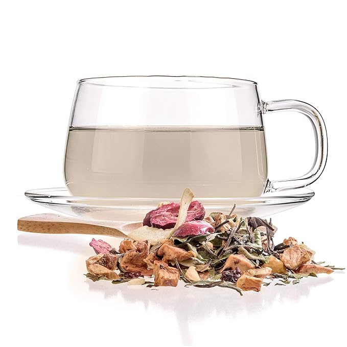 Tealyra - White Cloud Catcher - Fruity White Loose Leaf Tea Blend - Cherry - Cranberry - Antioxidants and Vitamines Rich - All Natural Ingredients - Low Caffeine - 112g (4-ounce)