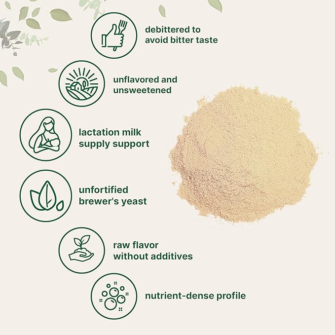 Brewers Yeast Powder for Lactation, 3lbs (90 Servings) | Debittered Brewers Yeast for Breastfeeding Support | Great for Lactation Cookies & Tea | Rich Vitamin B Complex & Protein Source | Non-GMO