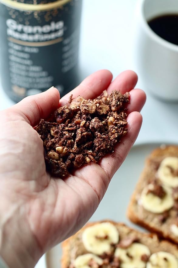Struesli - Organic Cacao + Coffee Granola Redefined | No Added Sweeteners, No Grains | Keto & Paleo Friendly | Gluten-Free, Grain-Free | Healthy Adult Snack | High-Fiber, Nutrient-Rich, Satisfying Crunch