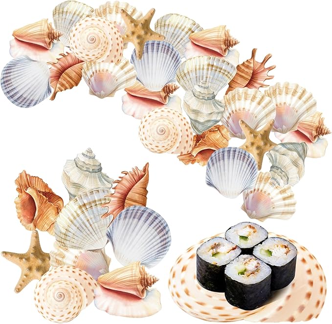90 Pcs Parchment Paper Leaves, 8.66 in Charcuterie Board Ocean Parchment Paper Leaves Cheese Paper Decorative Parchment for Table Festival Ocean Party Serving