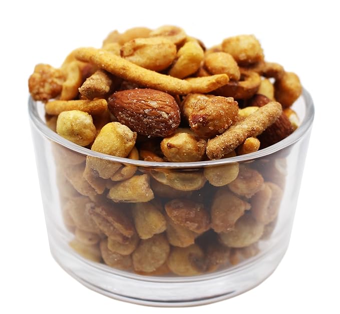RESNACK Original Bar Mix ??2 Pack (14 oz each) ??Spicy Peanuts, Corn Sticks, Sesame Sticks, Mini Pretzels & Smoked Almonds ??Kosher, Chips Alternative Snack
