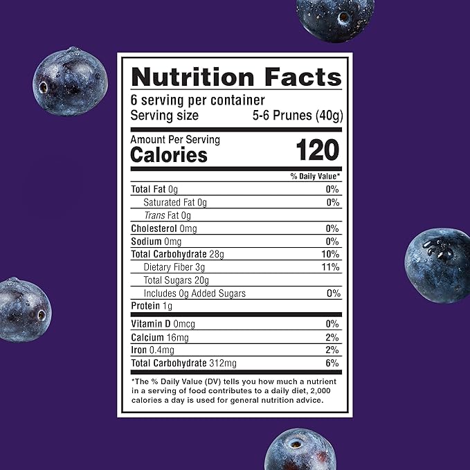 Looney Pruney Smalls Fruit Snacks | Naturally Sweet Bite-Sized Prunes | Organic Fruit Snack Packs For Kids & Adults | Vegan Food With No Added Sugar & Preservatives | Kosher | 9 oz. (Pack of 6)
