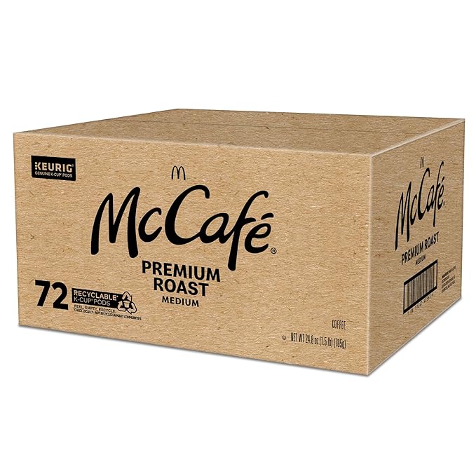 McCafe Premium Roast Coffee, Keurig Single-Serve K-Cup Pods, Medium Roast, 72 Count