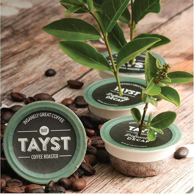 Tayst Coffee Pods, Defiantly Decaf Dark Roast, K Cups Compatible with Keurig Coffee Maker, Sustainable Single Serve, Pack of 240