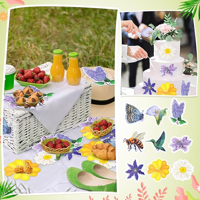180 Pcs Parchment Paper for Cheese, 8.66 Inch Spring Artificial Parchment Charcuterie Boards Cheese Paper for Food Serving Spring Party Table Decoration