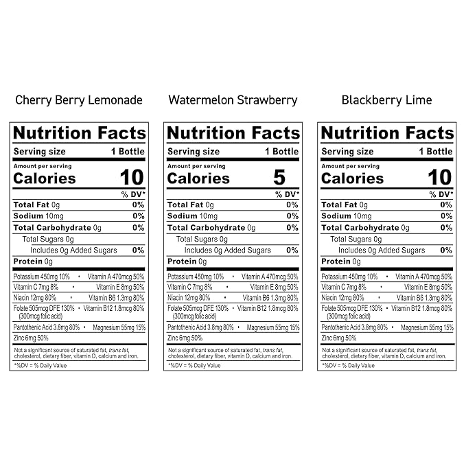 BODYARMOR ZERO Sugar Variety Pack, Sugar Free Sports Drink - Low-Calorie Hydration - Natural Flavors with Potassium Packed Electrolytes, Antioxidants, and B-vitamins, 12 fl oz (Pack of 24)