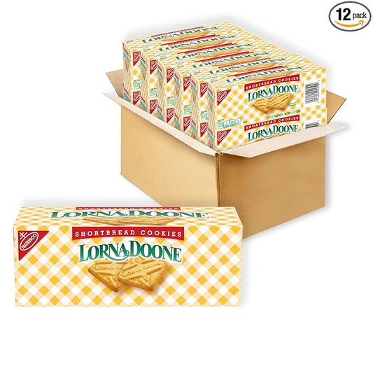Lorna Doone Shortbread Cookies, 36 Snack Packs (6 Cookies Per Pack, 12 Boxes)