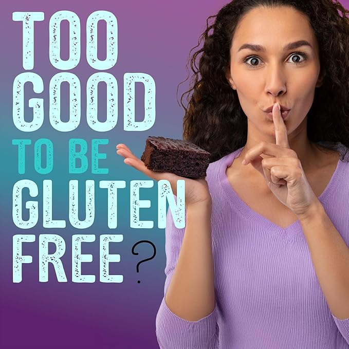 Mightylicious Chocolate Brownie Mix (Plant Based) ??Gluten-Free ??Non-GMO ??Egg-Free ??Kosher ??Dairy-Free ??Allergen Friendly ??Preservative Free ??Ideal for Baking ??3-Pack (52.5oz Total, 3.3lbs)