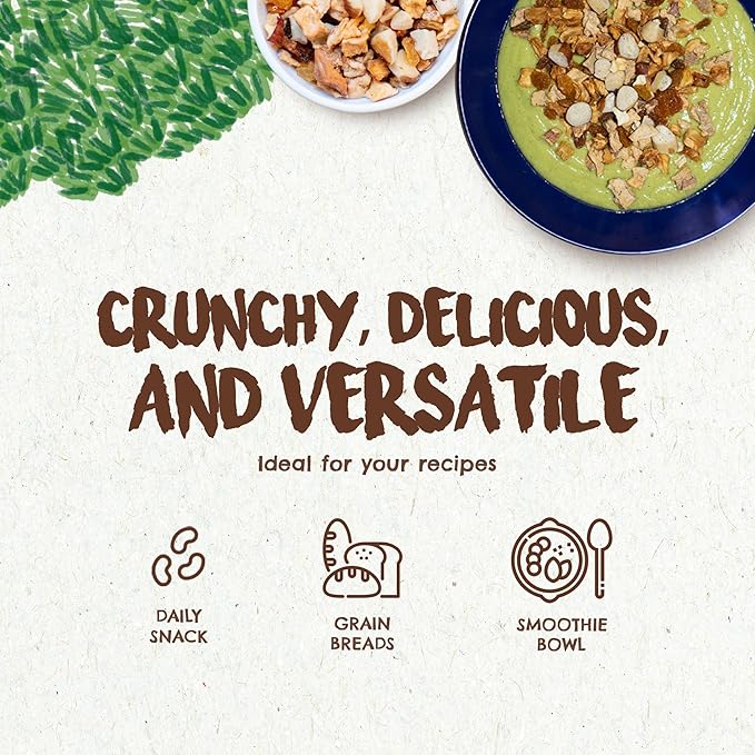 Snack Tropical Trail Mix 7 oz – The True Organic Brazil Nuts Roasted + Dried Apple + White Raisins + Dried Pineapple + Passion Fruit Nibs – Kosher – Fresh, Vegan and Gluten Free – Forest Up