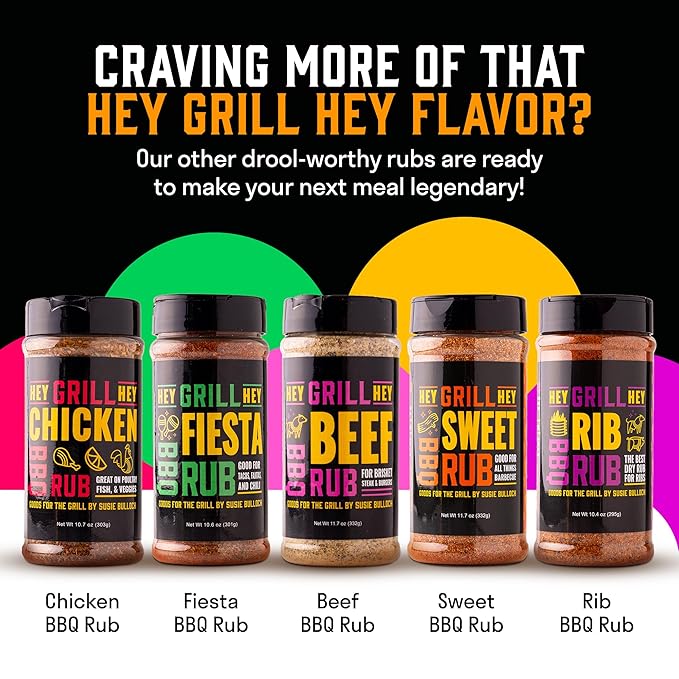 Hey Grill Hey | Fish & Veggie Rub | Fish Seasoning | Seafood & Vegetable seasoning | Salmon Rub |Great for Chicken, Dips and More | 10.8oz
