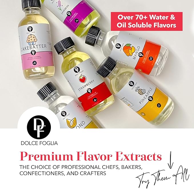 Dolce Flav Pineapple Extract ??8 Ounce Oil-Soluble Kosher Kosher, Sugar-Free, Concentrated Tropical Flavor for Candy, Chocolates & Desserts, Includes Measured Dropper