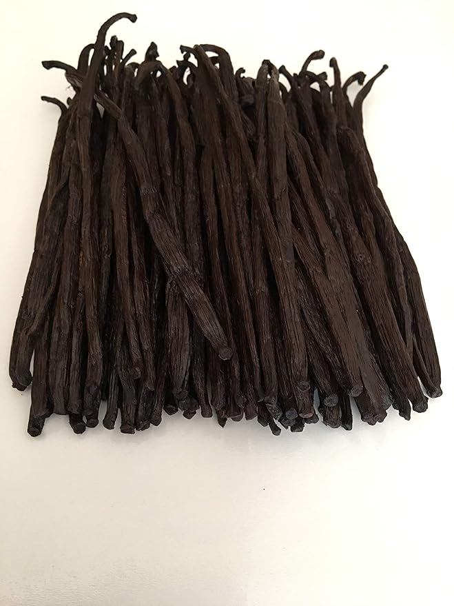 6 Organic Vanilla Beans Madagascar Grade A for Extract, Cooking and Baking by FITNCLEAN VANILLA| Certified USDA Organic. 6"-7.5" Bourbon Fresh Gourmet NON-GMO Whole Pods.