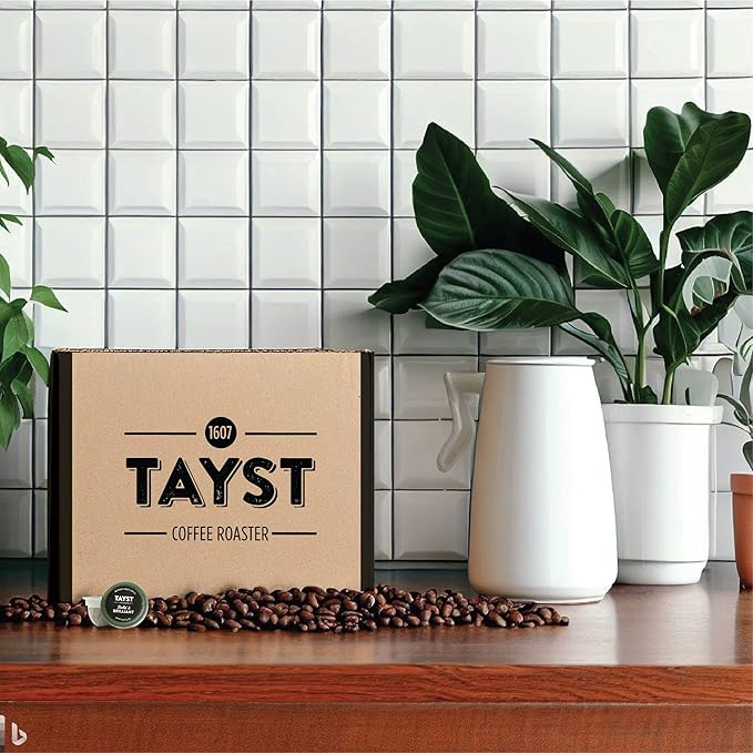 Tayst Coffee Pods, Happy Hazelnut Medium Roast, K Cups Compatible with Keurig Coffee Maker, Sustainable Single Serve, Pack of 30