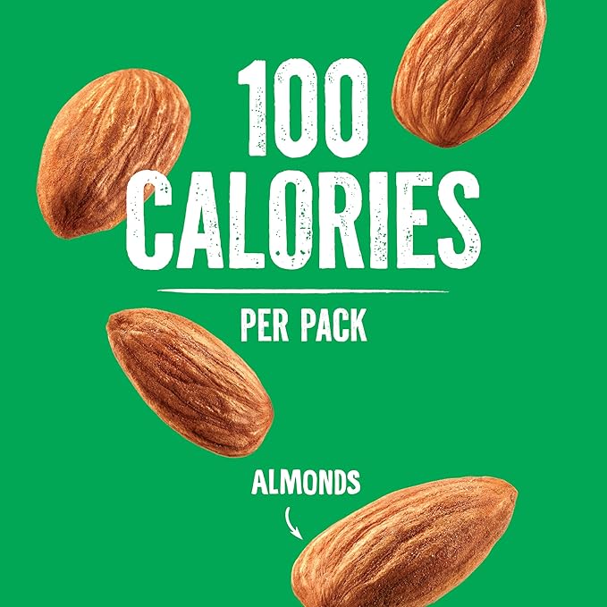 Emerald Nuts Whole Almonds 7ct (1-Pack), 100-Calorie Individual Packs, Kosher Certified, Non-GMO, Contains No Artificial Preservatives, Flavors or Synthetic Colors