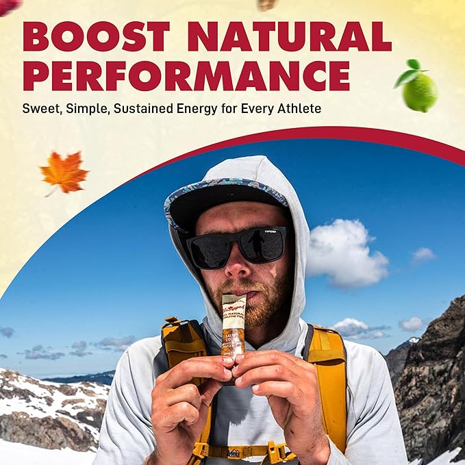 UnTapped Maple Syrup Energy Gels Pack of 20 | 5 All-Natural Flavors Including Coffee, Raspberry, Pure Maple, Citrus, & Cocoa | USDA Organic-Certified Maple Syrup for Long-Lasting Energy