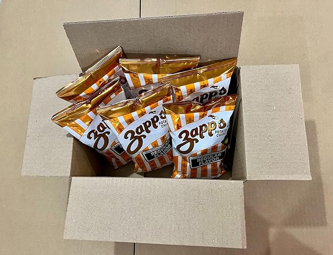 Zapps Potato Chips - Regular - 2 oz (Pack of 6) Total 12 Ounces