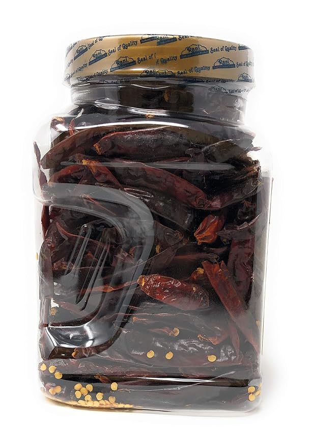 Rani Chilli Whole (Lal Mirch Sabut) 8oz (225g) PET Jar ~ All Natural, Salt-Free | Vegan | No Colors | Gluten Friendly | NON-GMO | Indian Origin