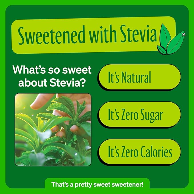 Zevia Zero Sugar Soda, Mountain Zevia, 12 oz Cans (24-Pack) ??Naturally Sweetened, Non-GMO Project Verified, Gluten-Free, Vegan