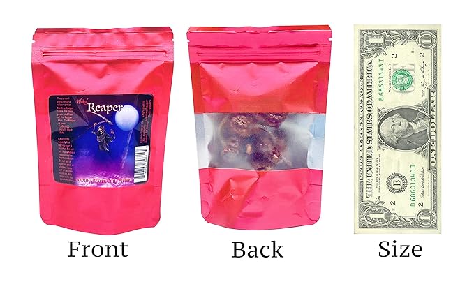 Carolina Reaper Chili Peppers Wicked Reaper World's Hottest Dried Spice Pack 5 +2 Free