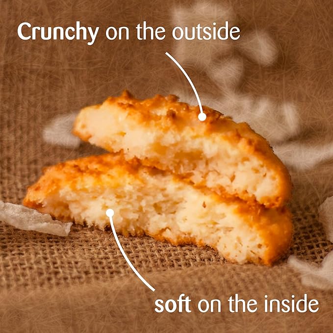 Coconut Cookie with Peanuts Cookie ??Macaroons, Healthy Snacks, Gluten-Free, Protein and Nutrient Packed ??DREAMS COCONUT ??Pack of 4 (x 1.48oz/42g), 5.92oz/ 168g