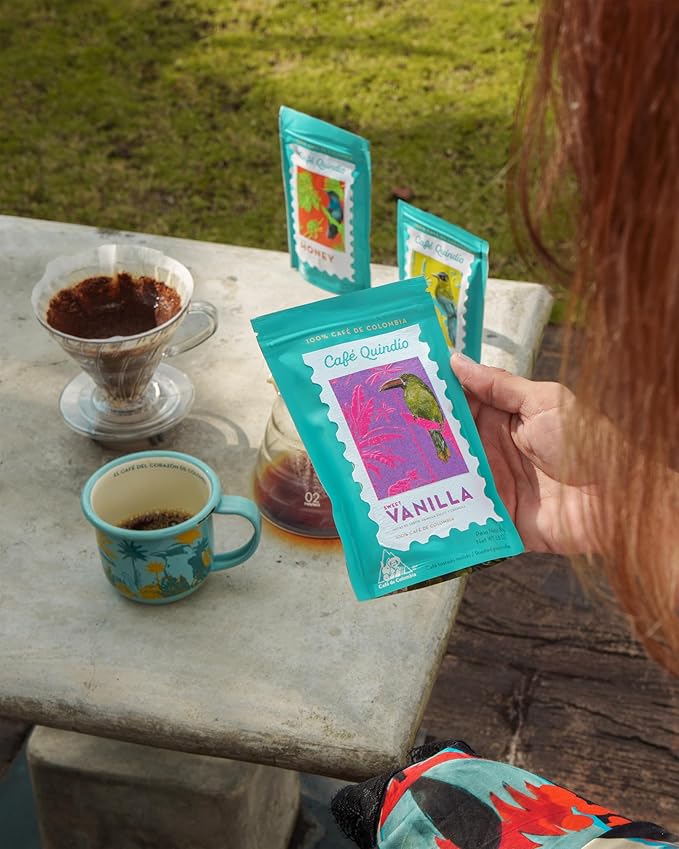 Cafe Quindio Specialty Harvest - Medium Roast 100% Colombian Excelso Whole Bean Arabica Coffee (2.8 Ounce (Pack of 3), Multiflavor - Mild Honey, Sweet Vanilla and Milk Chocolate)