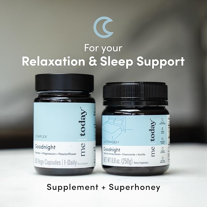 Me Today – Goodnight Mānuka Honey Blend with Chamomile and Vanilla (250g/8.8oz), 8.08 Ounce (Pack of 1)