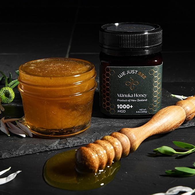 Raw Manuka Honey MGO 1000+ | Premium New Zealand Honey – Supports Wellness with Natural Properties | 100% Pure, Sustainably Sourced | Ideal for Tea, Toast, & More – 250g/8.8oz