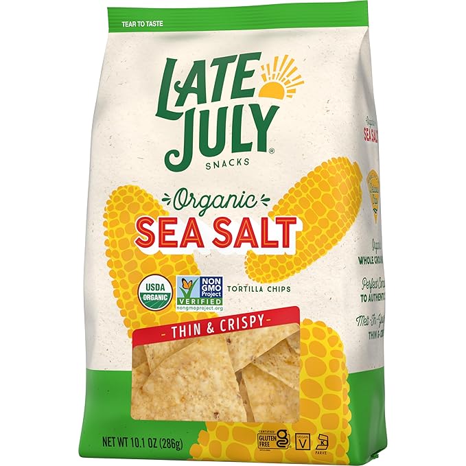 Late July Sea Salt Organic Tortilla Chips, 10.1 Oz Bag