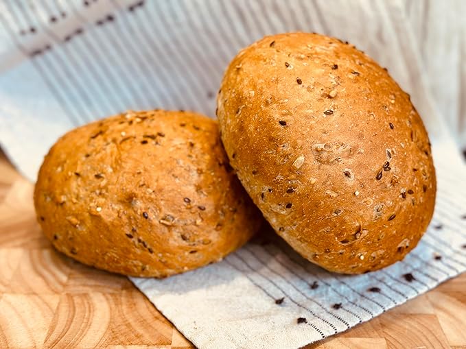 Molibake 8 Grain Bread Mix Pack of 2- All-Natural Multigrain Baking Mix for Bread Machine and Oven - 15 oz - Multigrain Grain Mix for with Flax, Millet & Rye - Easy-to-Use Breads Maker Mix for Homemade Baking