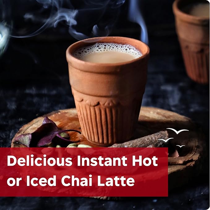 Alpine Start Instant Dirty Chai Latte, Coffee Blended with Traditional Chai Spices, Black Tea and Soy Milk, Vegan and Dairy Free (0.70 Oz) Pack of 5