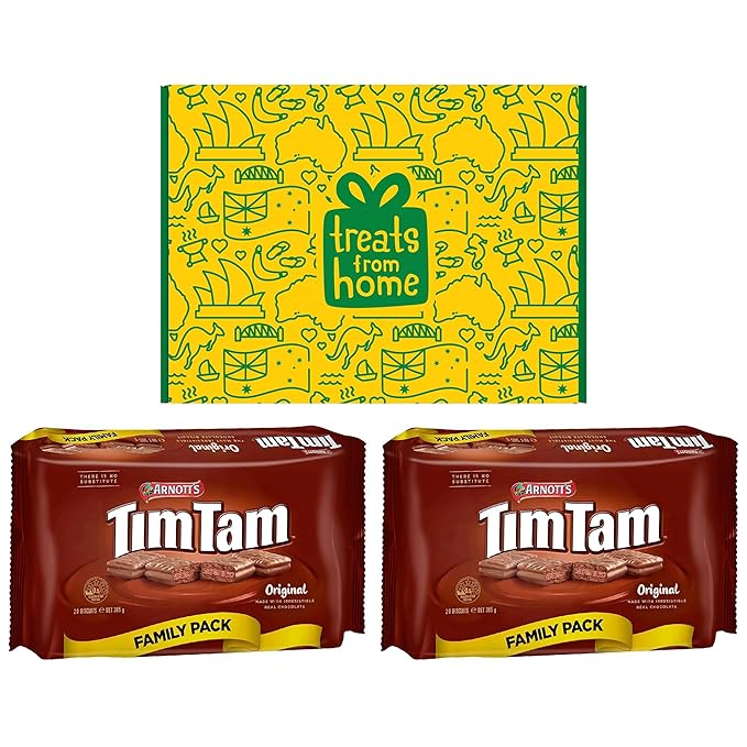 Tim Tam Original Family (2 Pack) - Australian Biscuits Snacks Includes 40 Pieces - Gift Box - Shipped from Australia