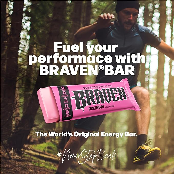 Braven Bar Variety Pack Energy Bars (1.59 oz, Pack of 10) ??Energy Chews with 5g Protein ??On-the-Go Snacks for Running, Hiking, and Sports - Gluten Free Snacks for Sustained Boost