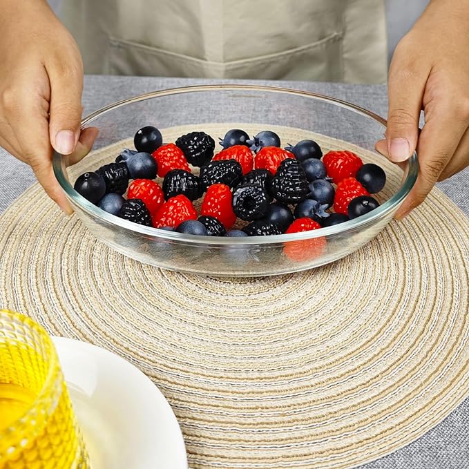 0.7L Glass Baking Dish for Oven, Borosilicate Glass Casserole Dish, Oval Oven Safe Glass Baking Pan