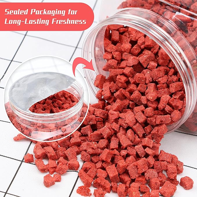 Haomly Freeze Dried Strawberries, 8.8oz/250g, 100% Natural Strawberry Chips,Dried Strawberries Bulk for Baking, Cooking, Flavorful,No Additives, No Sugar Added