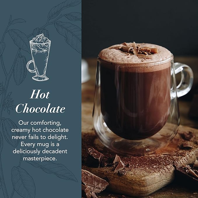 Whittard of Chelsea - Salted Caramel Flavor Hot Chocolate - Milk Chocolate Mix, Vegetarian, Vegan Friendly, Baking Cocoa (350g, 1ct)