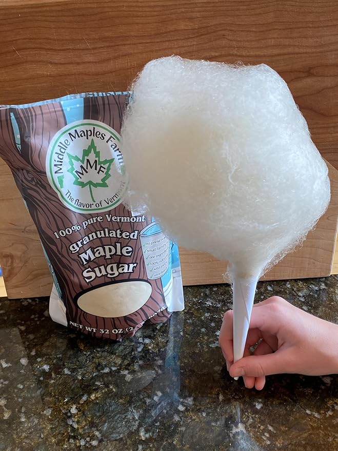 Vermont Pure Powdered Granulated Organic Maple Sugar, Product of USA, from Middle Maples Farm, 2lb resealable pouch, Non-GMO, Gluten Free, No Preservatives, Vegan