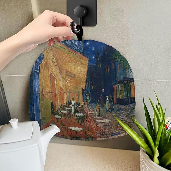 Starry Night Print Tea Cozy for Teapot Insulated Teapot Cozy Extra Thick Tea Pot Cover Dust Cover Dome Shaped for Keeping Warm