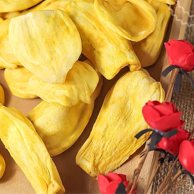 Premium Freeze-Dried Jackfruit Chips 8.8oz (250g) - Crunchy Tropical Snack, No Sugar Added | Rich in Vitamin C & E | Snack for All Ages