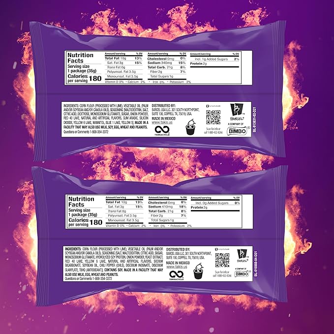 Takis Mini 25PK Bite Size Variety Pack, Assorted Flavored Mixed Rolled Tortilla Chips ??(15) Fuego Mini (10) Nitro Mini