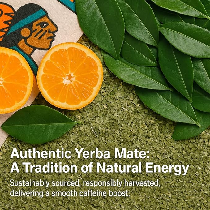 SuperMathe Yerba Mate Powder ??4-Pack (7 Blisters Each, 28 Total) ??Single-Serve Blister Packs ??Natural & Tangerine Flavors