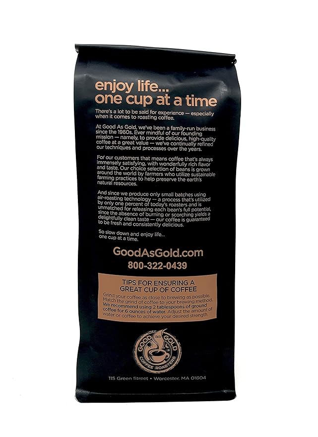 Honduras Coffee Beans (12oz), Light/Medium Roast, Fair Trade/Organically grown, Good As Gold Coffee Roasters